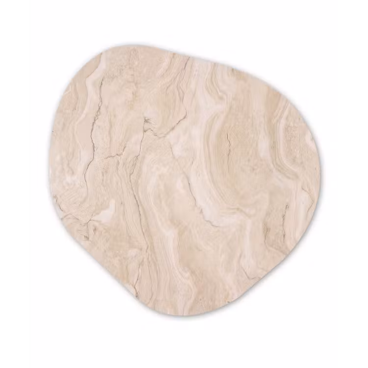 Organisch schilderij - Forex - Marmer - Patroon - Beige - Steen - Abstract — 1