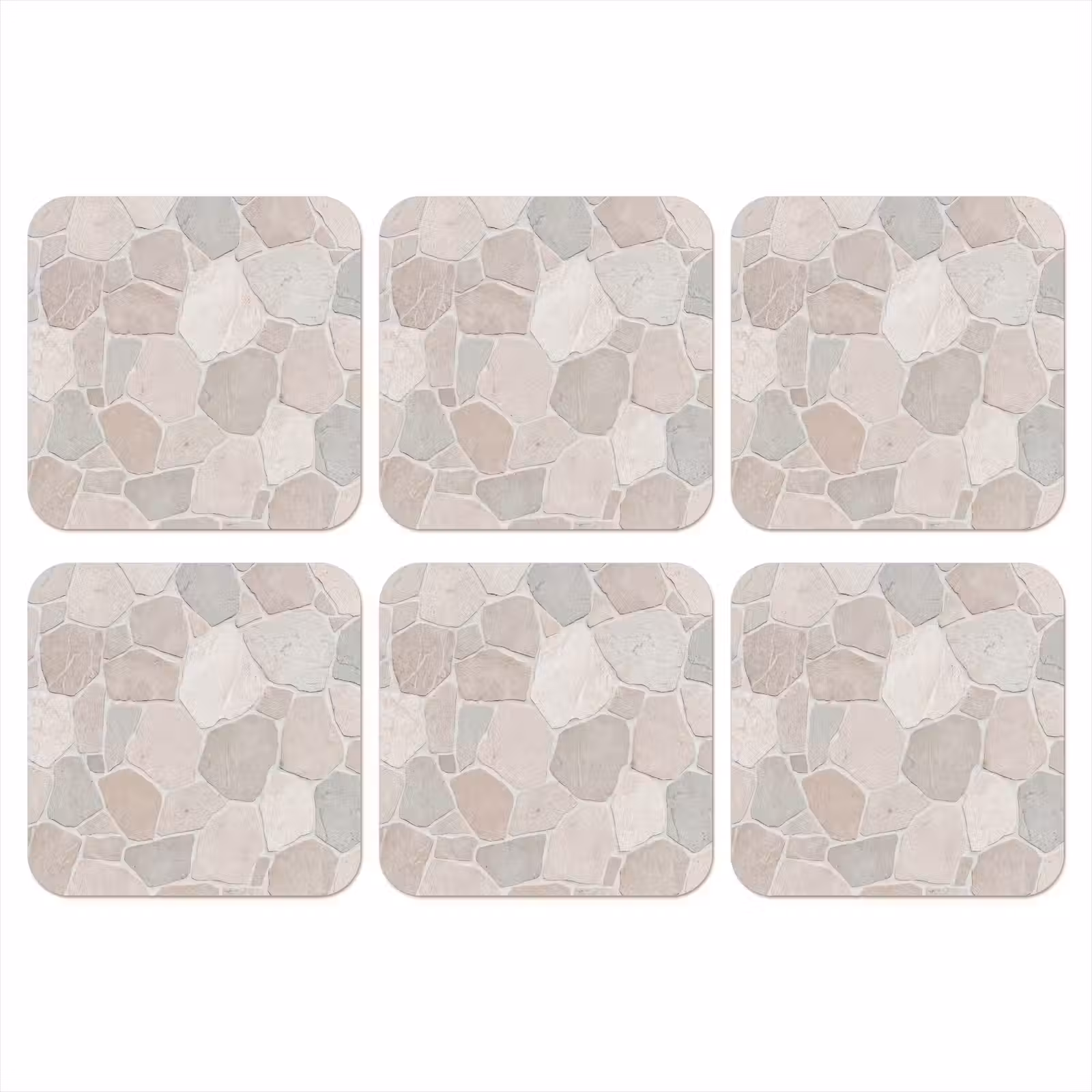 Onderzetter - Steen - Patroon - Textuur - Beige — 1