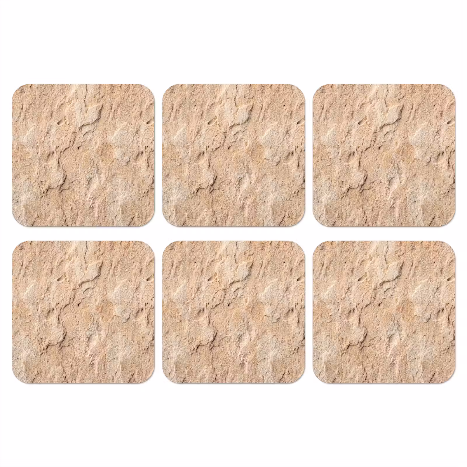 Onderzetter - Textuur - Steen - Natuur - Beige — 1