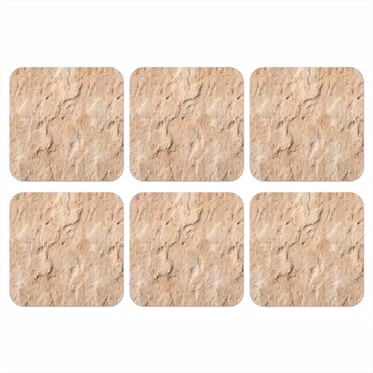 Onderzetter - Textuur - Steen - Natuur - Beige — 1