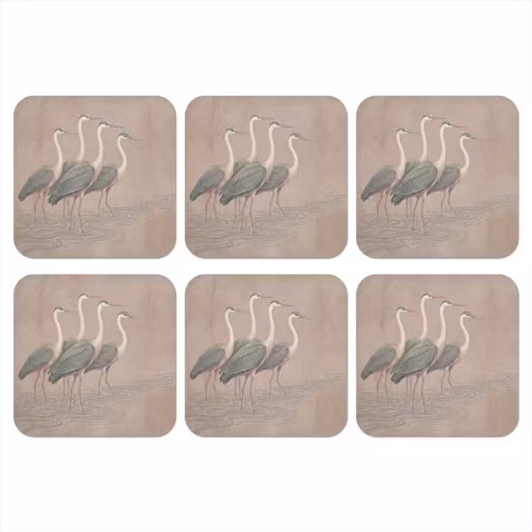 Onderzetter - Vogel - Water - Natuur - Vintage — 1