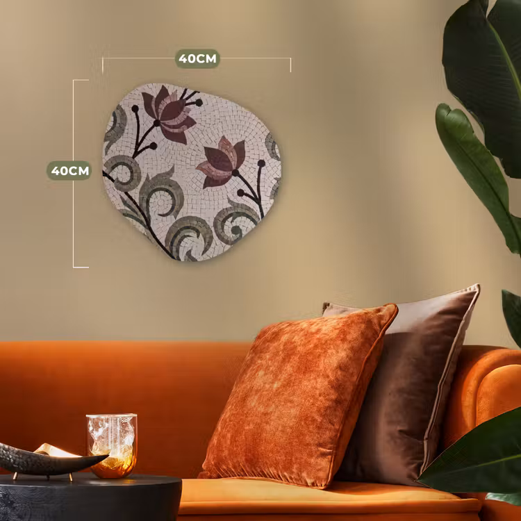 Organisch schilderij - Forex - Bloemen - Mozaïek - Patroon - Abstract - Groen — 4