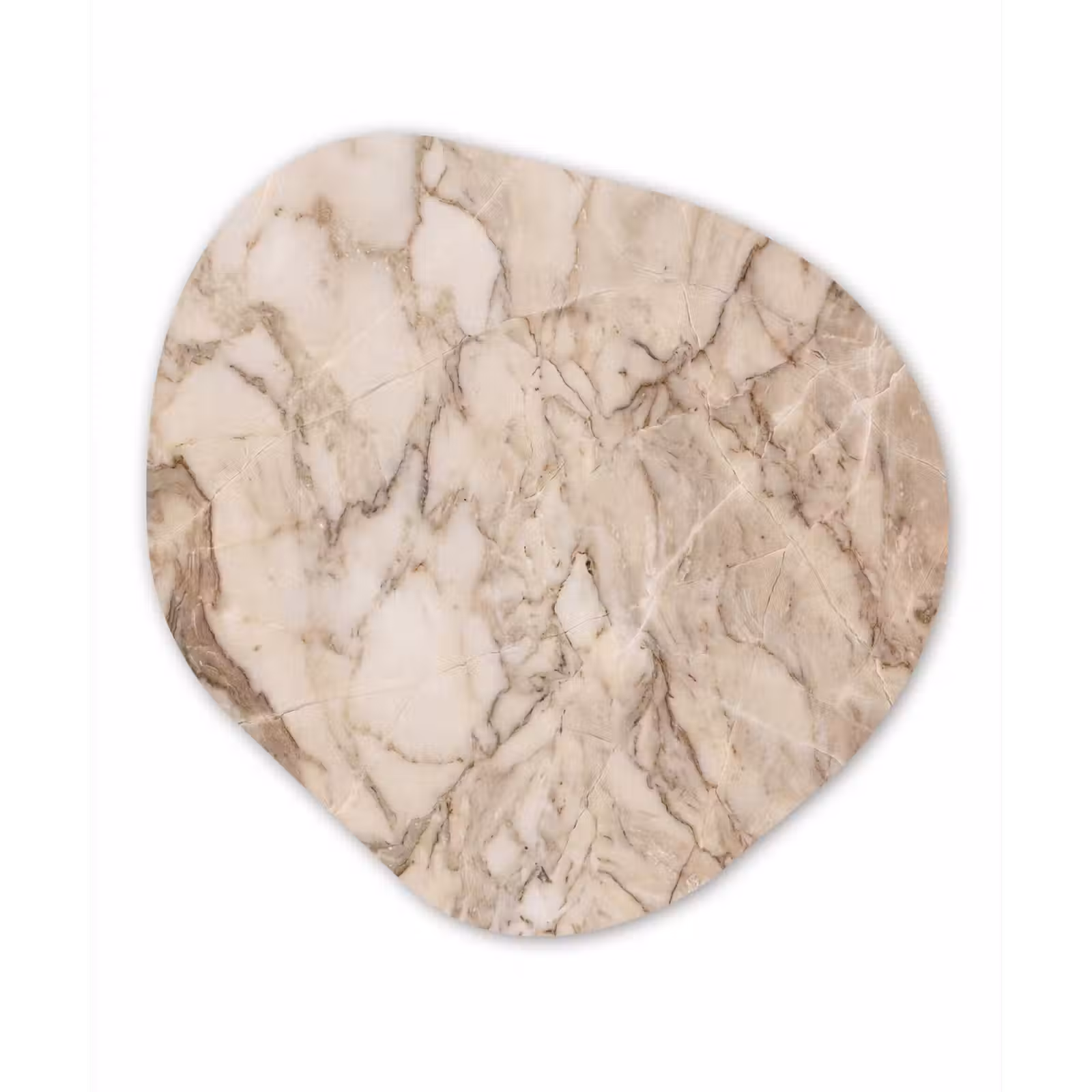 Organisch schilderij - Forex - Marmer - Aderen - Textuur - Beige - Modern — 1