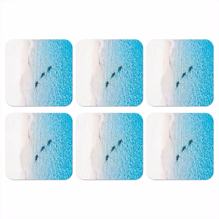 Onderzetter - Vis - Oceaan - Strand - Turquoise - Natuur — 1