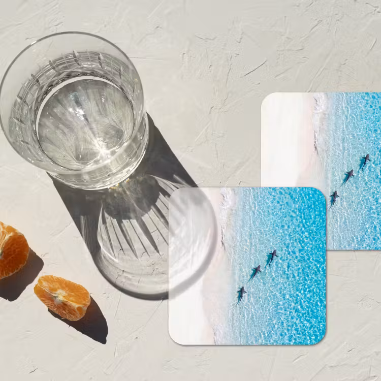 Onderzetter - Vis - Oceaan - Strand - Turquoise - Natuur — 3