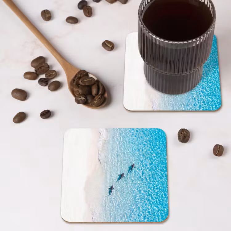 Onderzetter - Vis - Oceaan - Strand - Turquoise - Natuur — 4