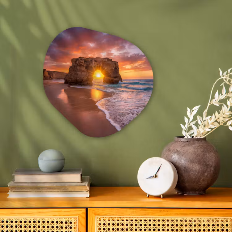 Organisch schilderij - Forex - Kust - Rots - Zonsondergang - Zee - Natuur — 2