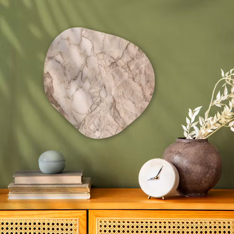 Organisch schilderij - Forex - Marmer - Aderen - Textuur - Beige - Modern — 2