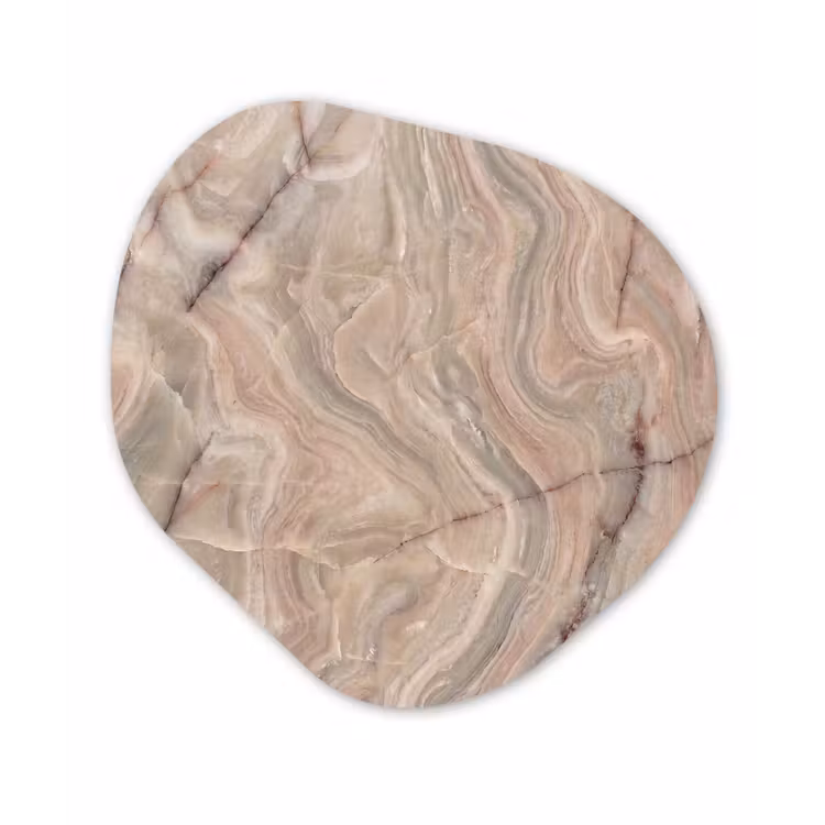 Organisch schilderij - Forex - Marmer - Patroon - Abstract - Beige - Groen — 1