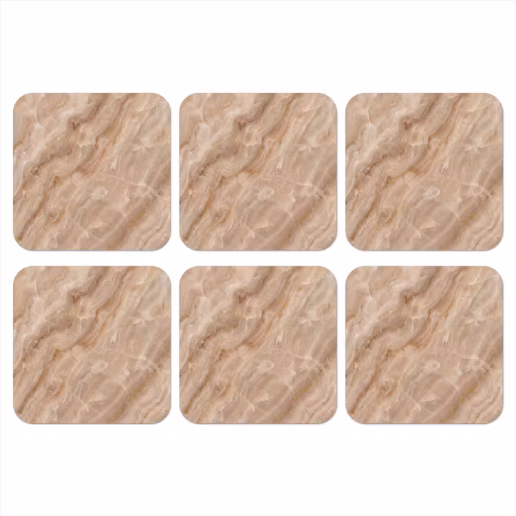 Onderzetter - Steen - Ader - Natuur - Modern - Beige — 1
