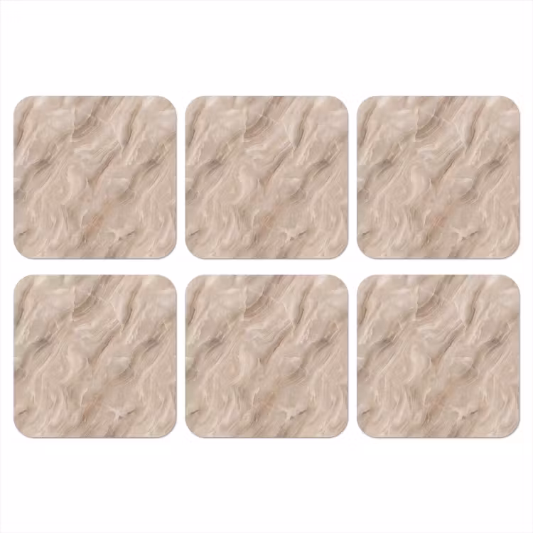 Onderzetter - Steen - Golvend - Abstract - Beige — 1