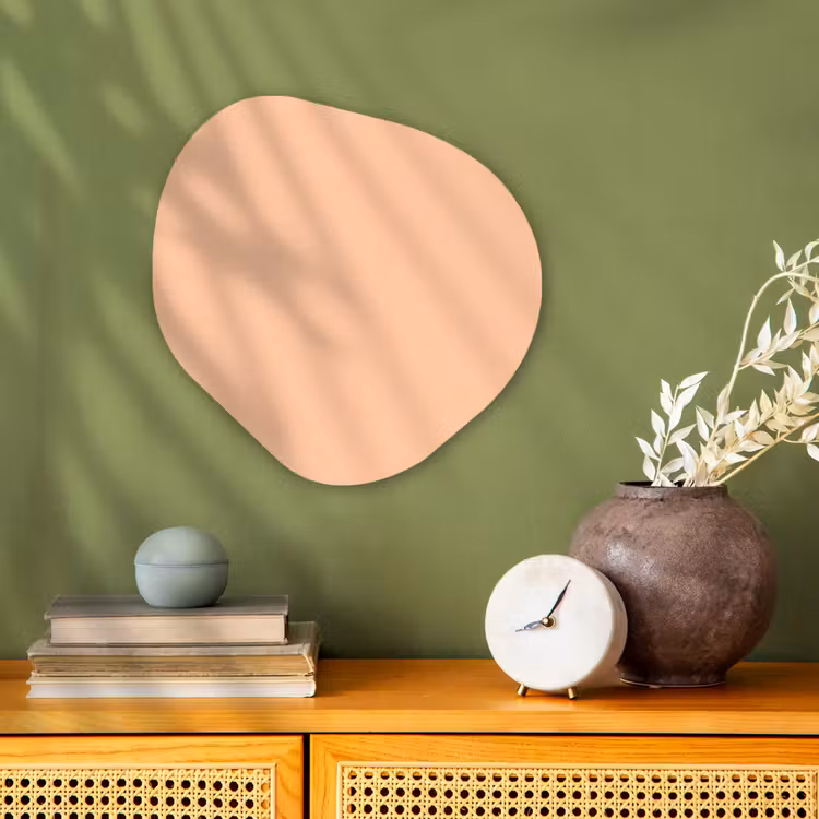 Organisch schilderij - Forex - Apricot - Blush - Nude — 2