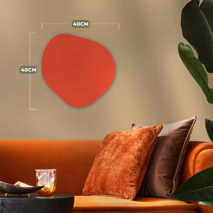 Organisch schilderij - Forex - Burnt - Coral - Oranje — 4
