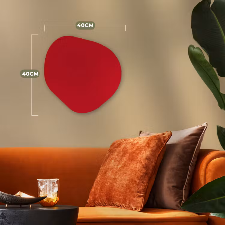 Organisch schilderij - Forex - Crimson - Velvet - Rood — 4