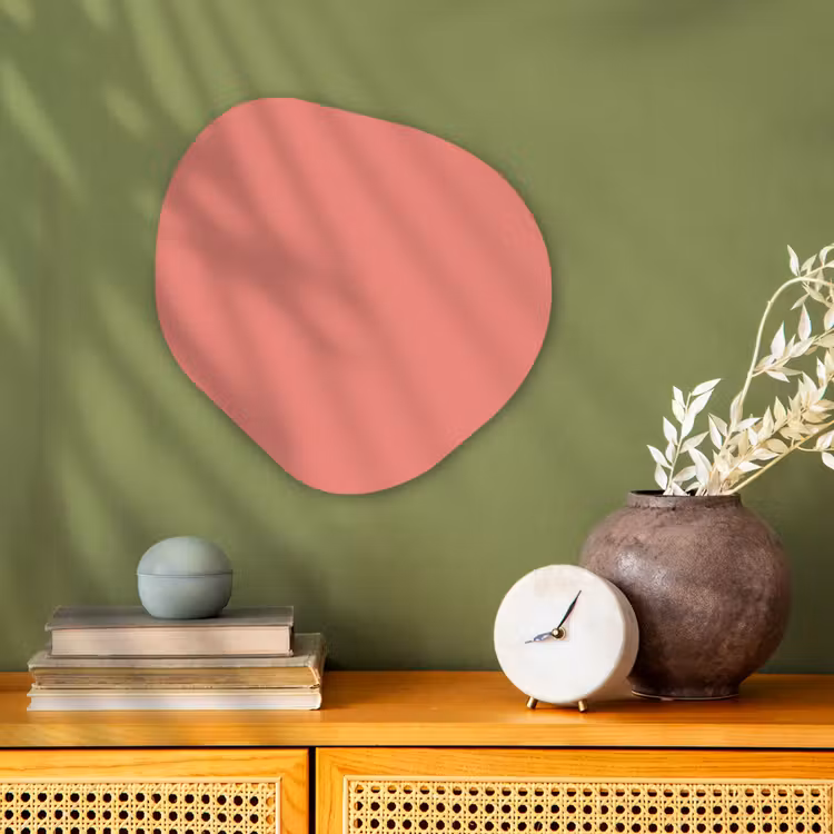 Organisch schilderij - Forex - Dusty - Peach - Koraal — 2