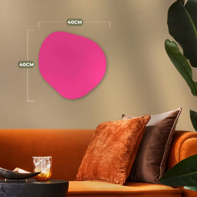 Organisch schilderij - Forex - Electric - Magenta - Roze — 4