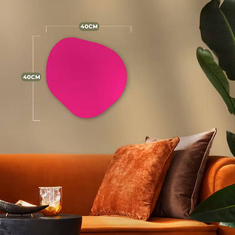 Organisch schilderij - Forex - Hot - Fuchsia - Roze — 4