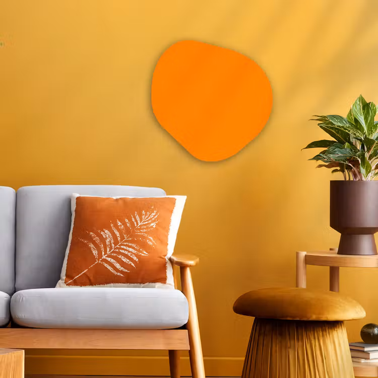 Organisch schilderij - Forex - Marigold - Glow - Oranje — 3