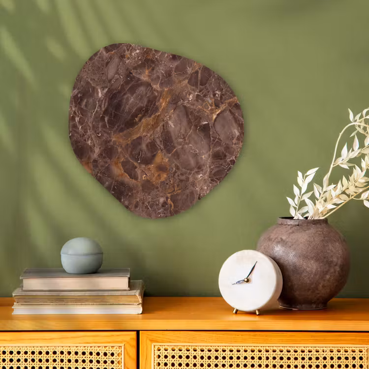 Organisch schilderij - Forex - Marmer - Patroon - Natuur - Bruin - Goud — 2