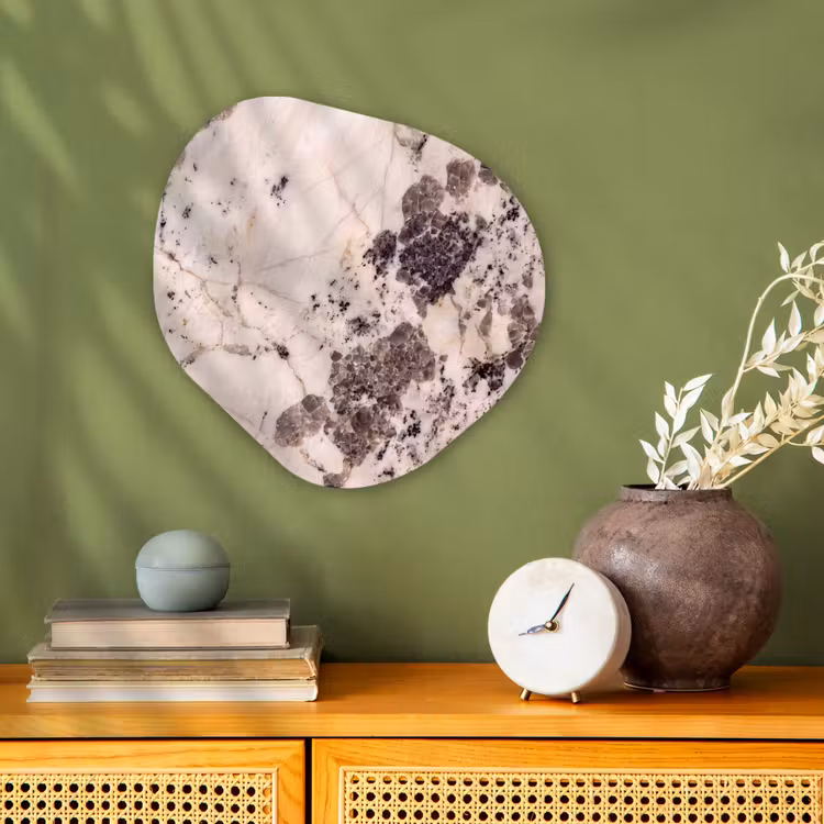 Organisch schilderij - Forex - Natuursteen - Patroon - Abstract - Beige - Grijs — 2
