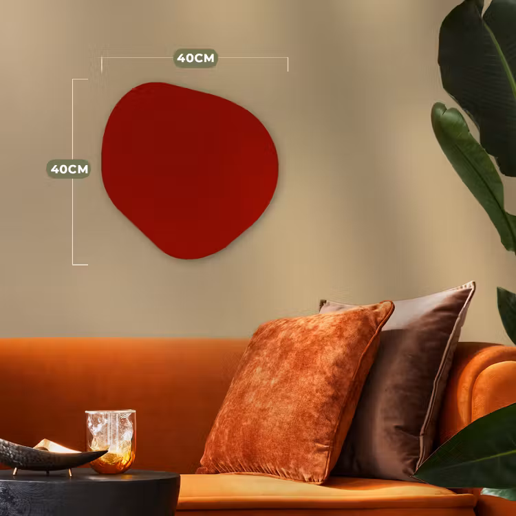 Organisch schilderij - Forex - Oxblood - Maroon - Rood — 4