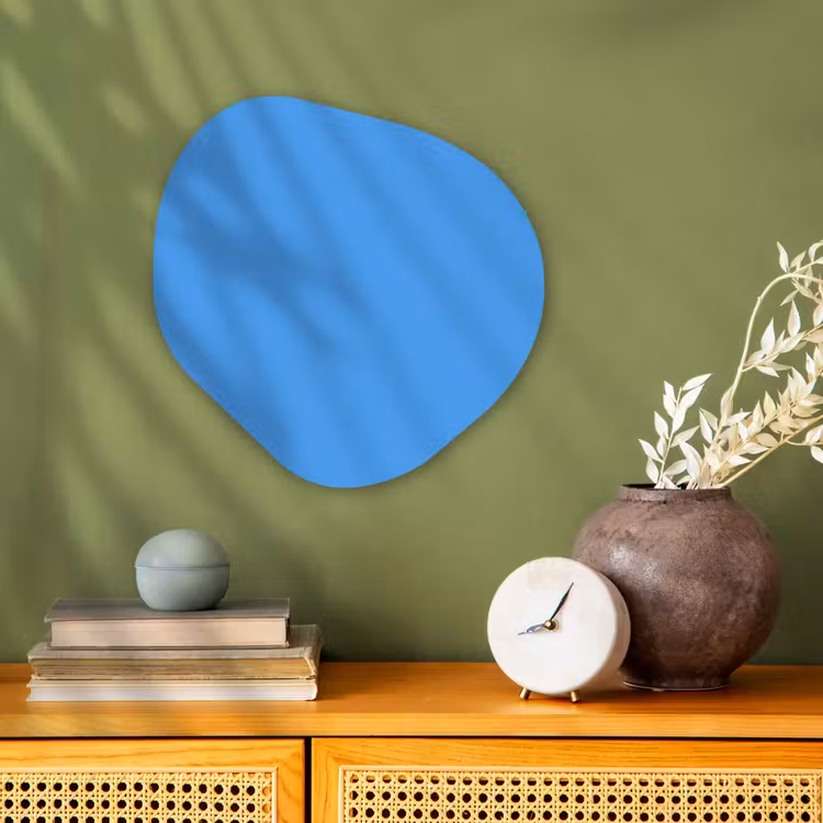 Organisch schilderij - Forex - Bright - Azure - Blauw — 2