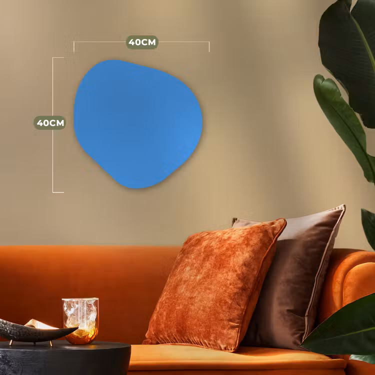 Organisch schilderij - Forex - Bright - Azure - Blauw — 4