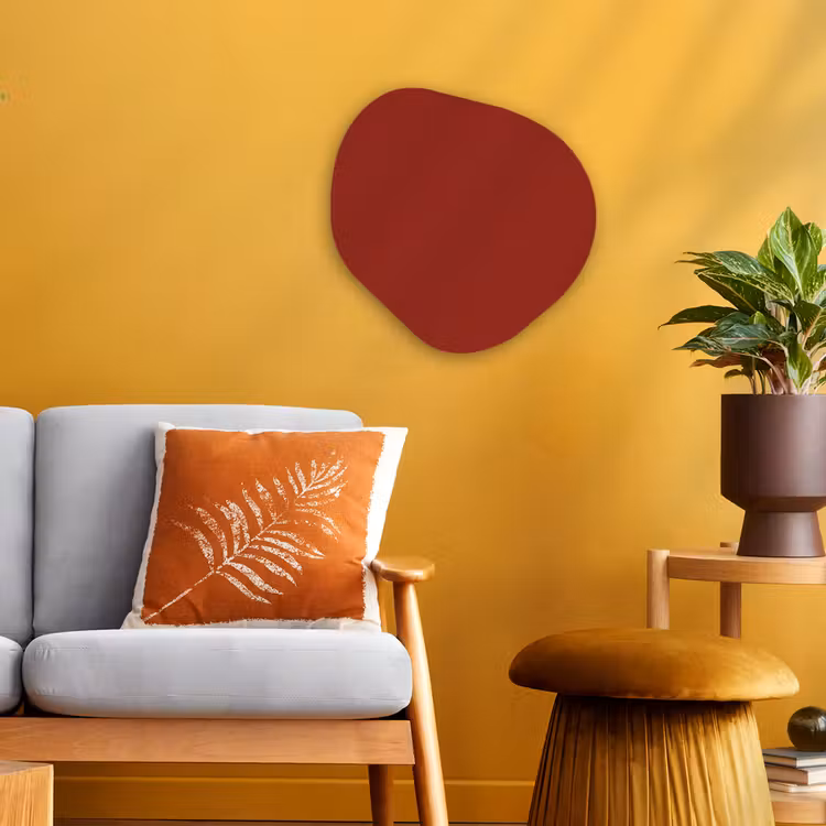Organisch schilderij - Forex - Burnt - Copper - Rood — 3