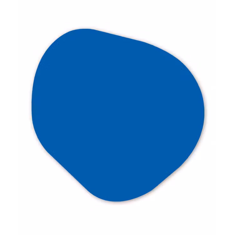 Organisch schilderij - Forex - Classic - Azure - Blauw — 1