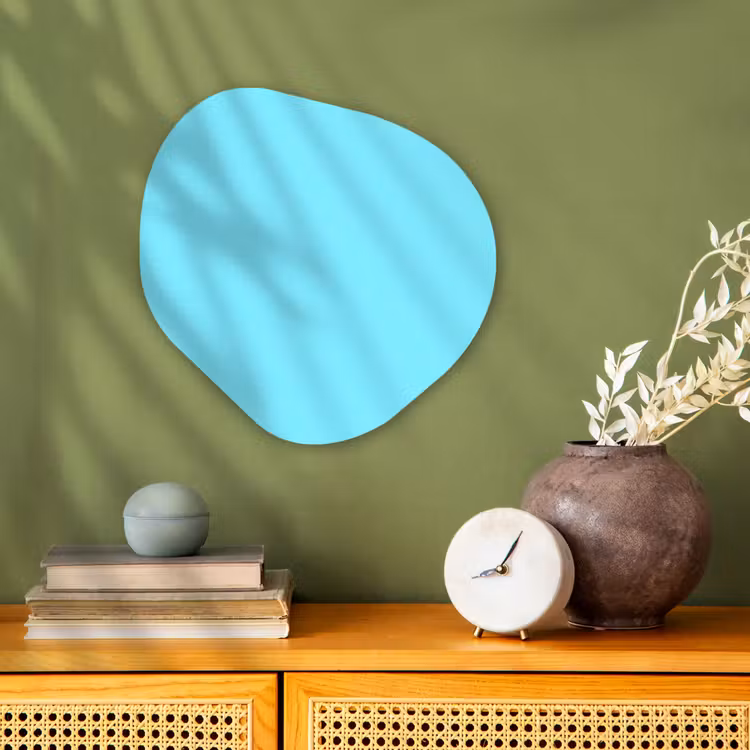 Organisch schilderij - Forex - Electric - Cyan - Blauw — 2