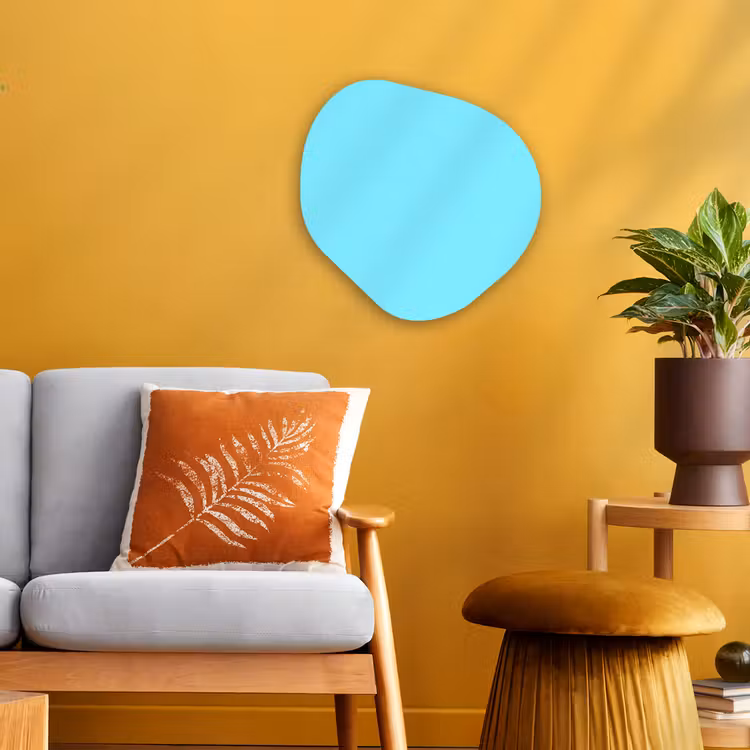 Organisch schilderij - Forex - Electric - Cyan - Blauw — 3
