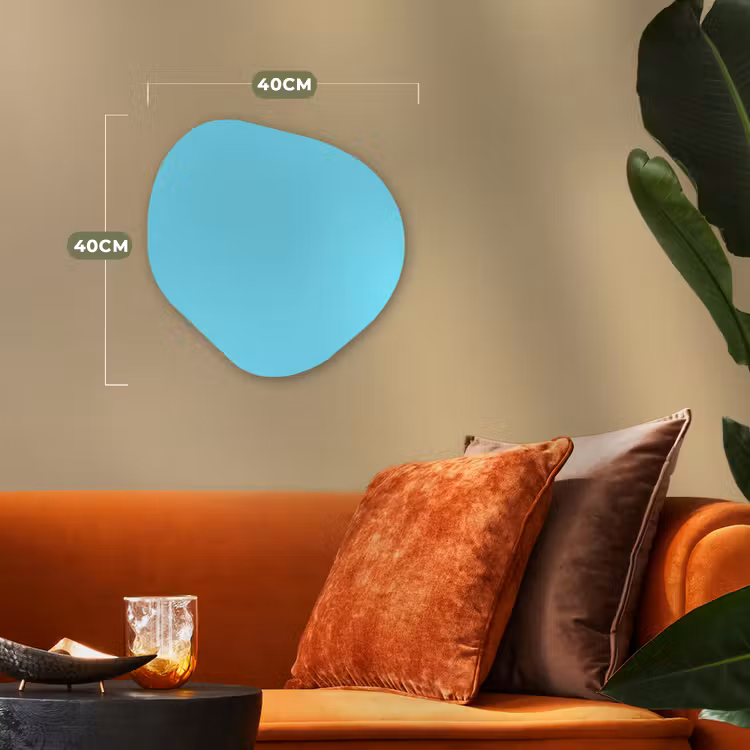 Organisch schilderij - Forex - Electric - Cyan - Blauw — 4