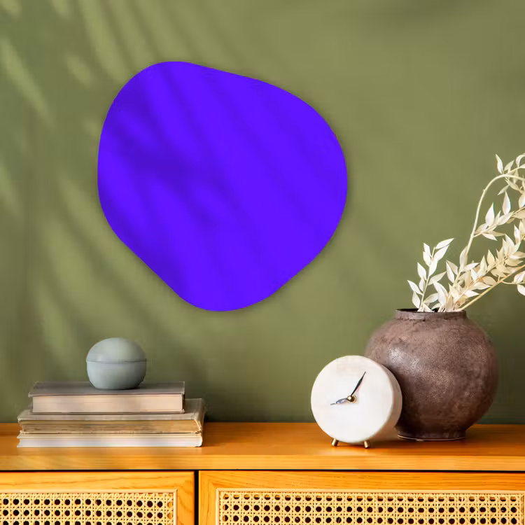 Organisch schilderij - Forex - Electric - Indigo - Paars — 2