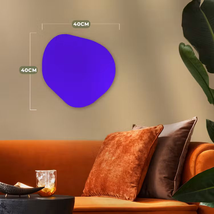 Organisch schilderij - Forex - Electric - Indigo - Paars — 4