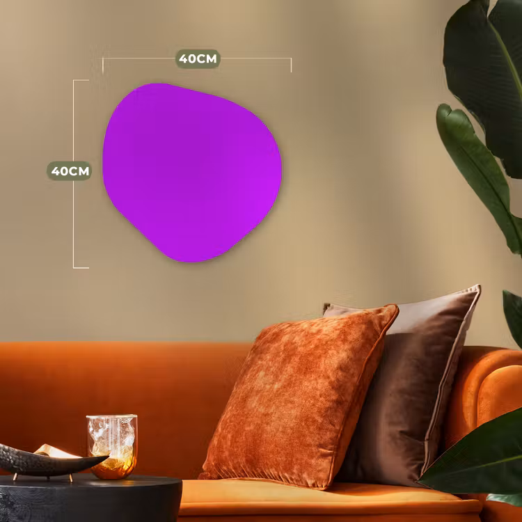 Organisch schilderij - Forex - Neon - Orchid - Paars — 4