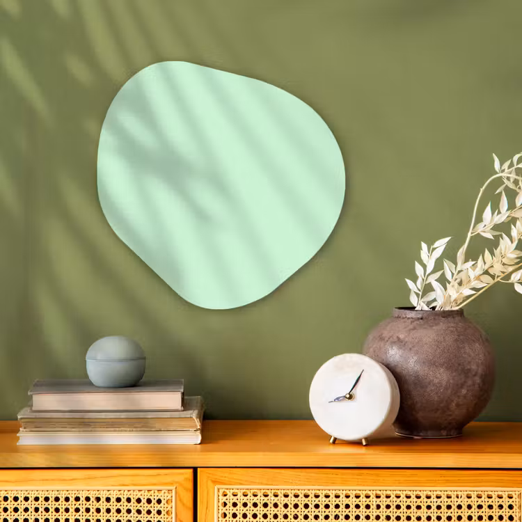 Organisch schilderij - Forex - Pale - Mint - Groen — 2