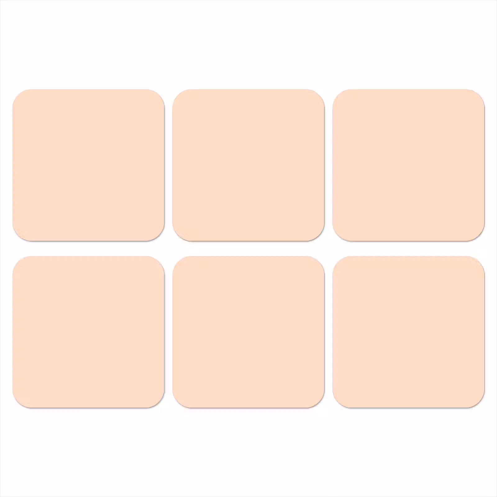 Onderzetter - Pale - Peach - Nude — 1