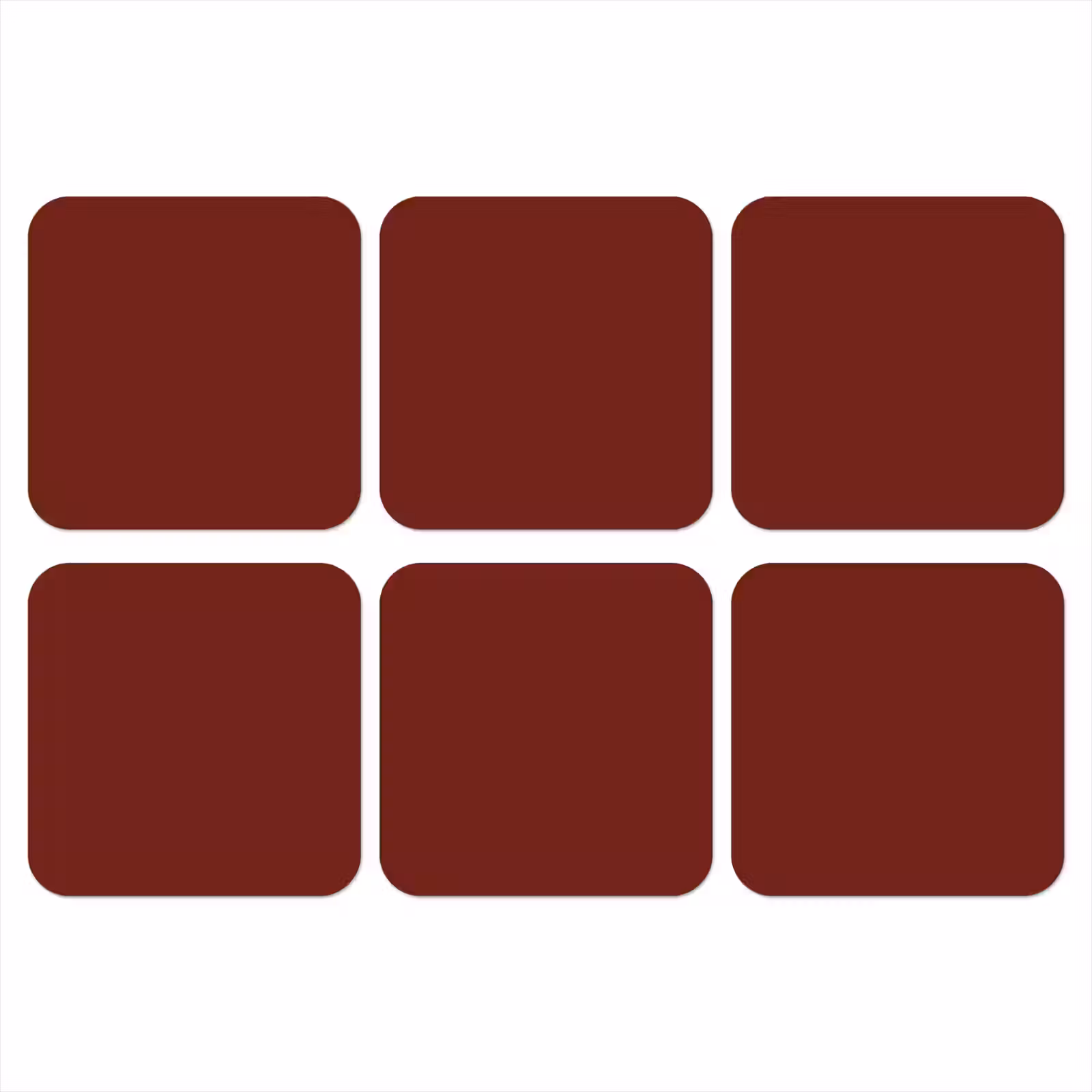 Onderzetter - Rustic - Terracotta - Rood — 1