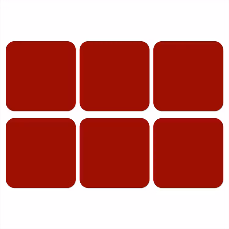 Onderzetter - Oxblood - Maroon - Rood — 1