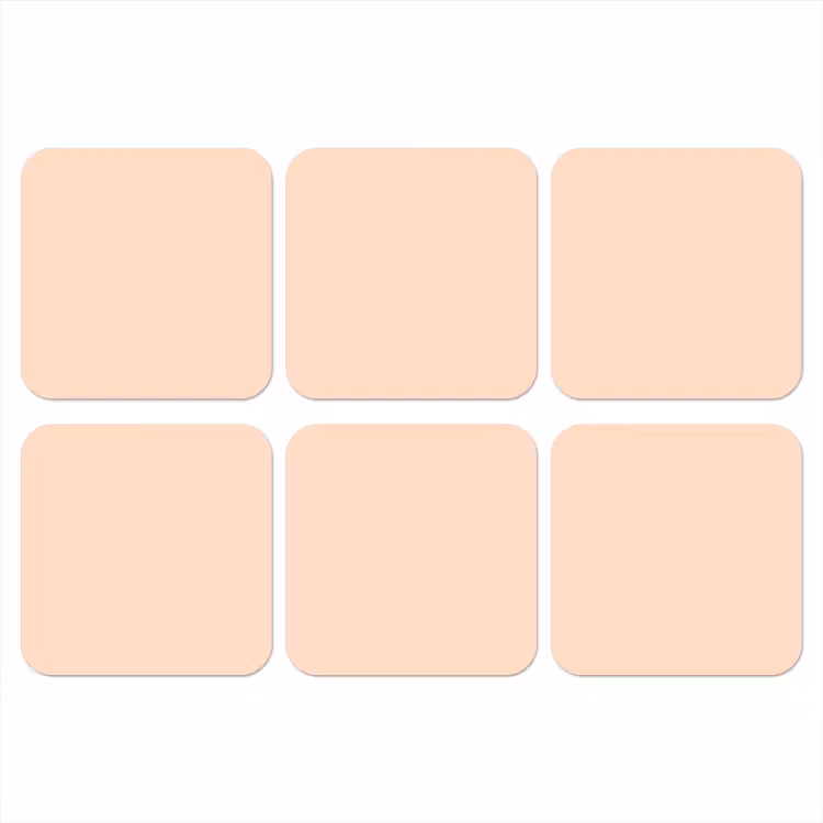 Onderzetter - Pale - Peach - Nude — 1