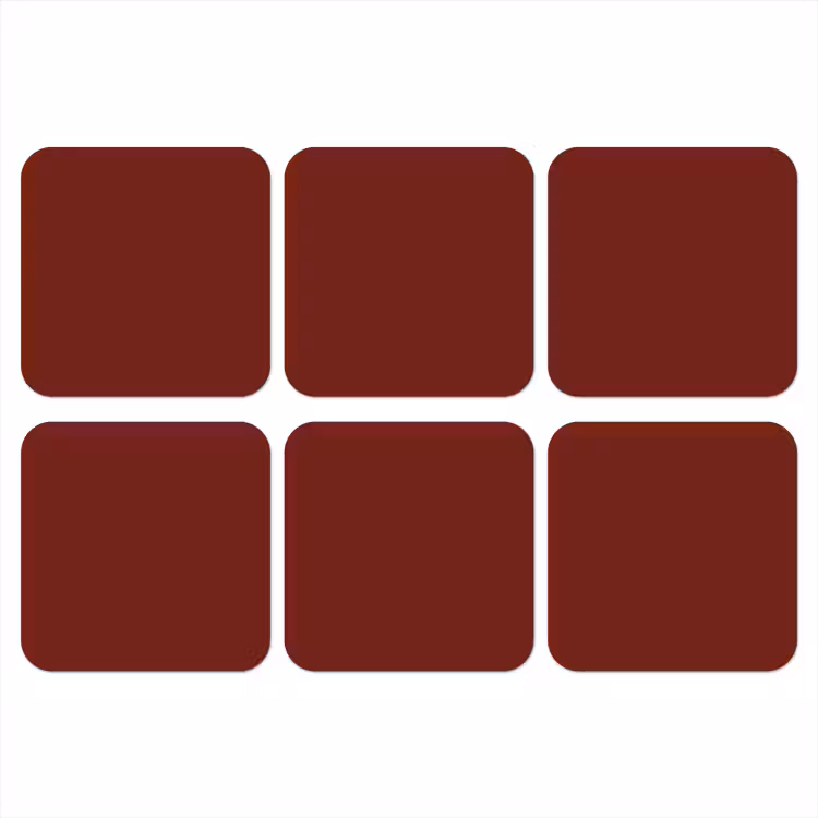 Onderzetter - Rustic - Terracotta - Rood — 1