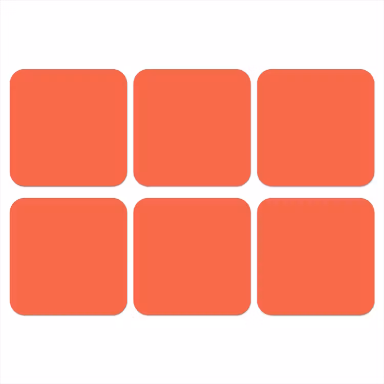 Onderzetter​ - Sunset - Salmon - Oranje — 1