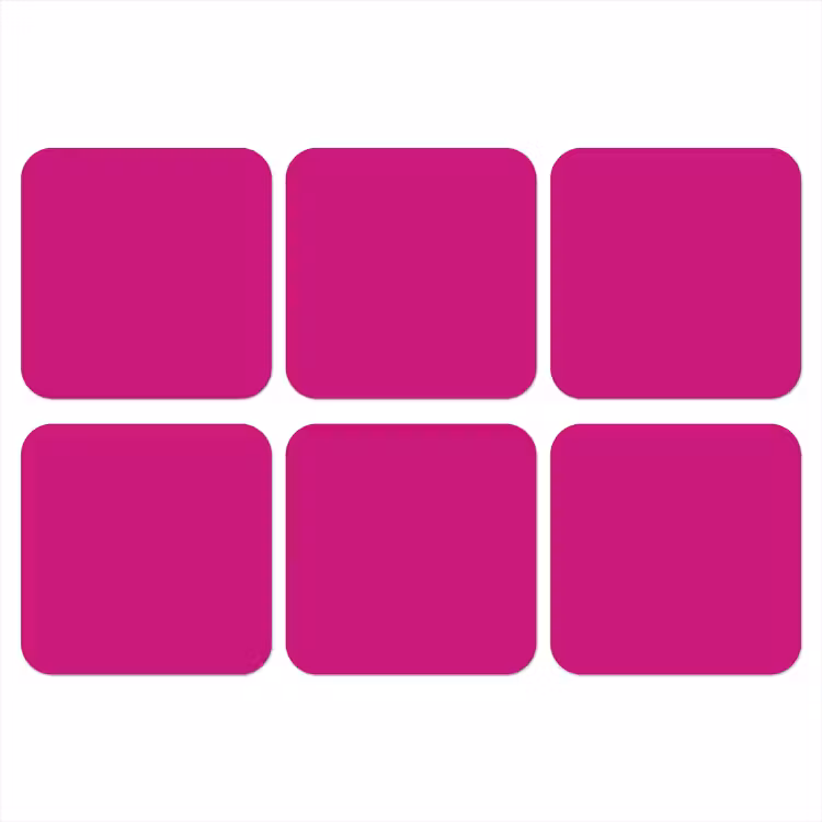 Onderzetter - Velvet - Magenta - Roze — 1