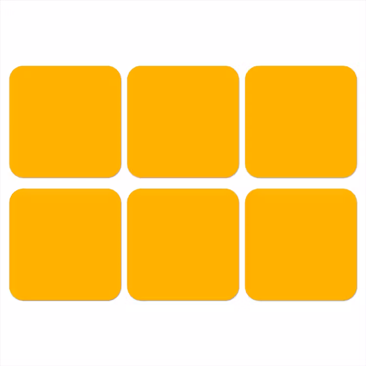 Onderzetter - Vivid - Amber - Geel — 1