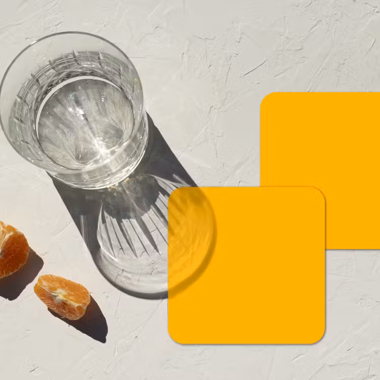 Onderzetter - Vivid - Amber - Geel — 3