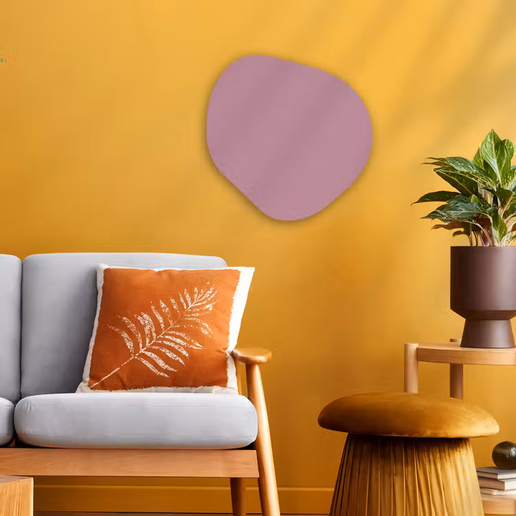 Organisch schilderij - Forex - Dusty - Mauve - Paars — 3