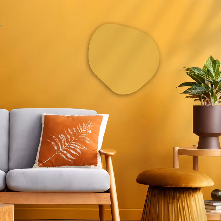 Organisch schilderij - Forex - Joyful - Mustard - Geel — 3