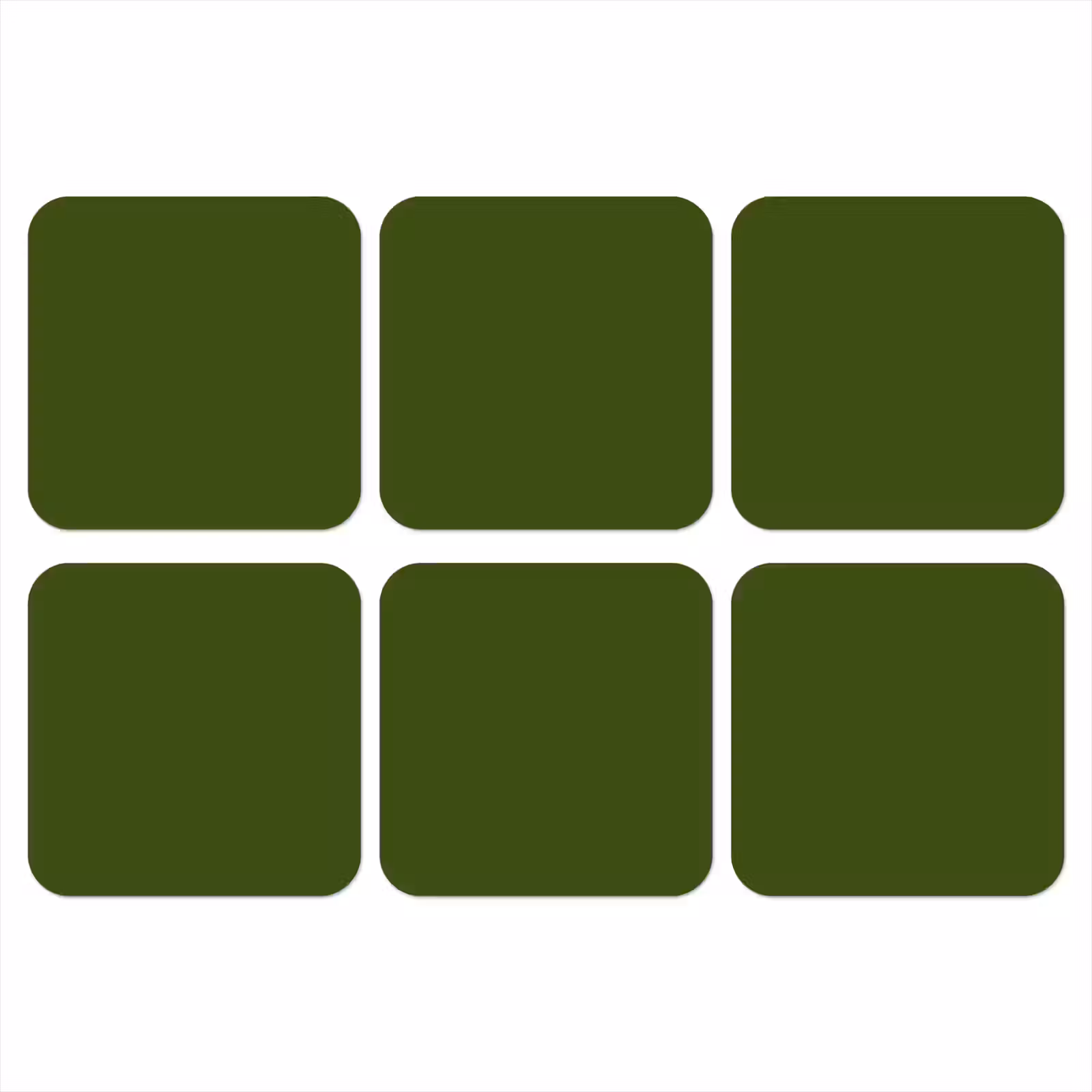 Onderzetter - Olive - Drab - Groen — 1