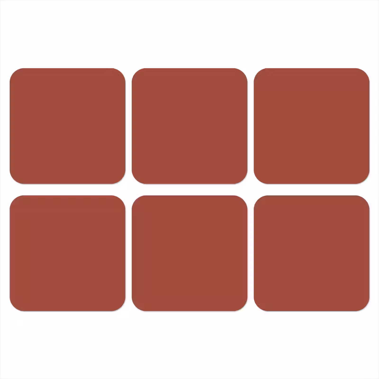 Onderzetter - Rustic - Terracotta - Oranje — 1