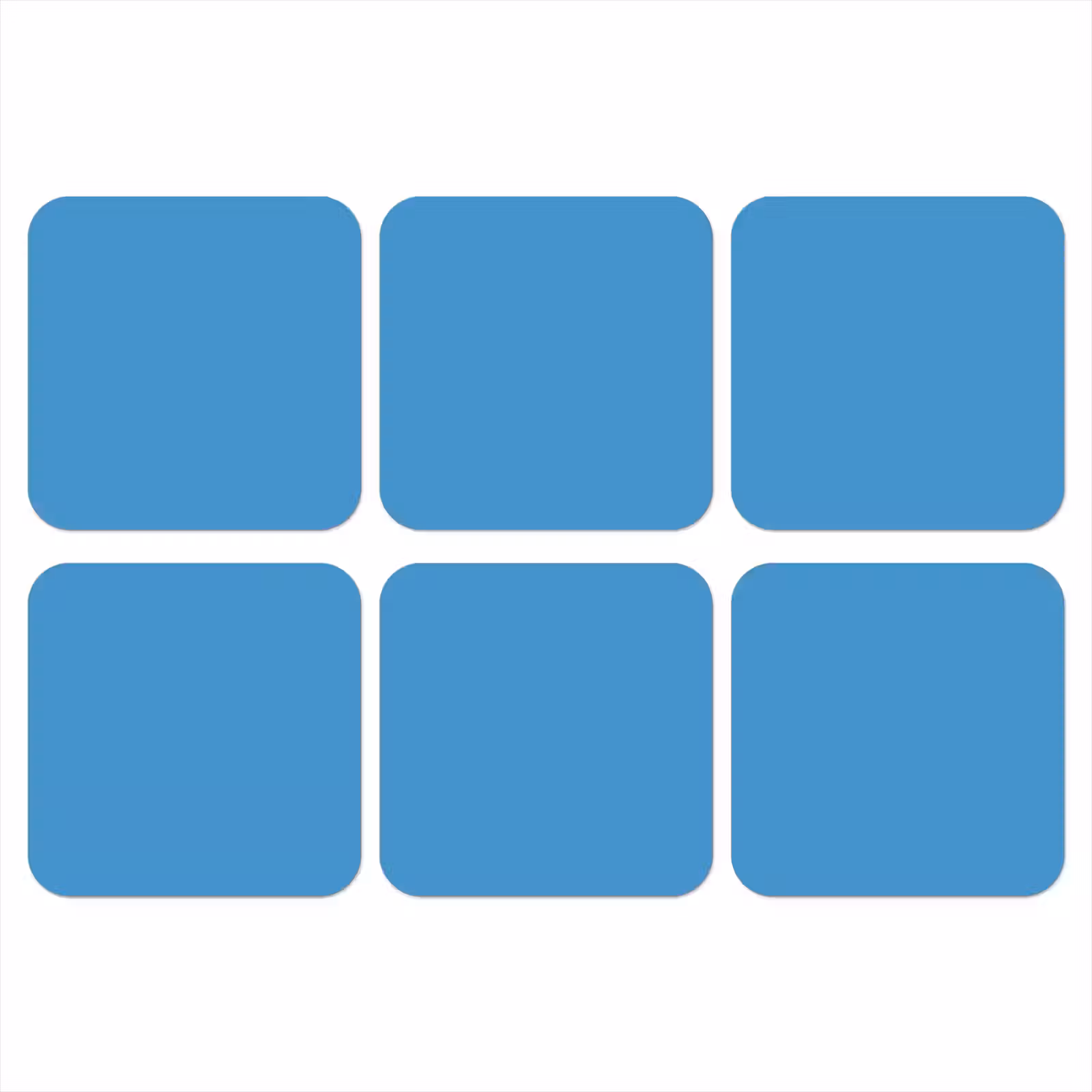 Onderzetter - Steel - Blue - Blauw — 1